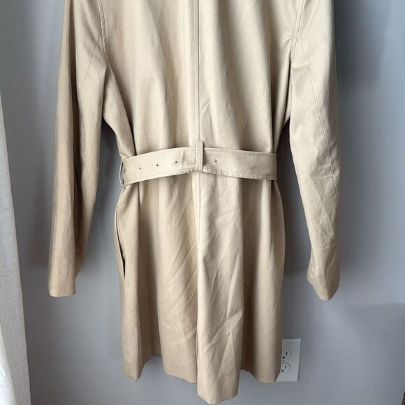 J.Crew Factory Women's Classic Light Khaki Trench Coat - Picture 9 of 13